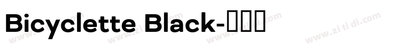 Bicyclette Black字体转换